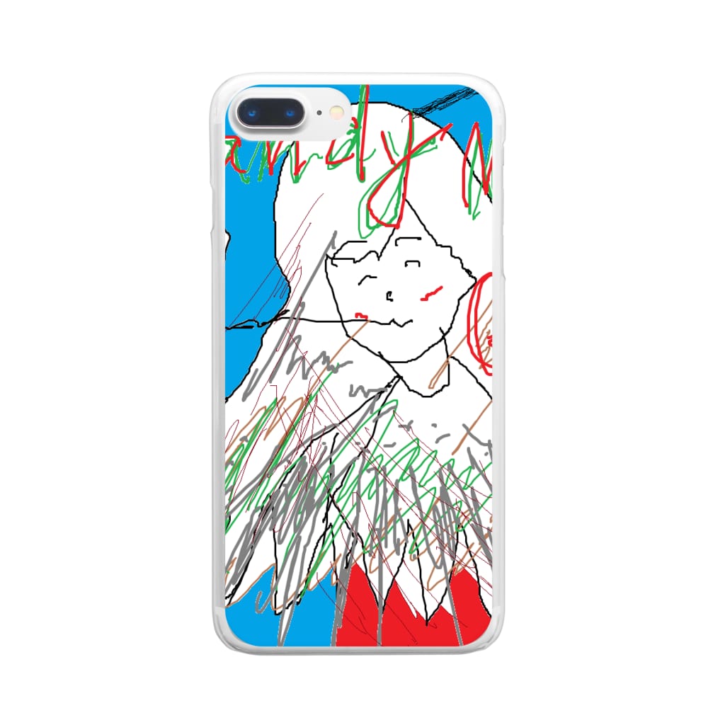 水草のHandyMopGirl Clear Smartphone Case