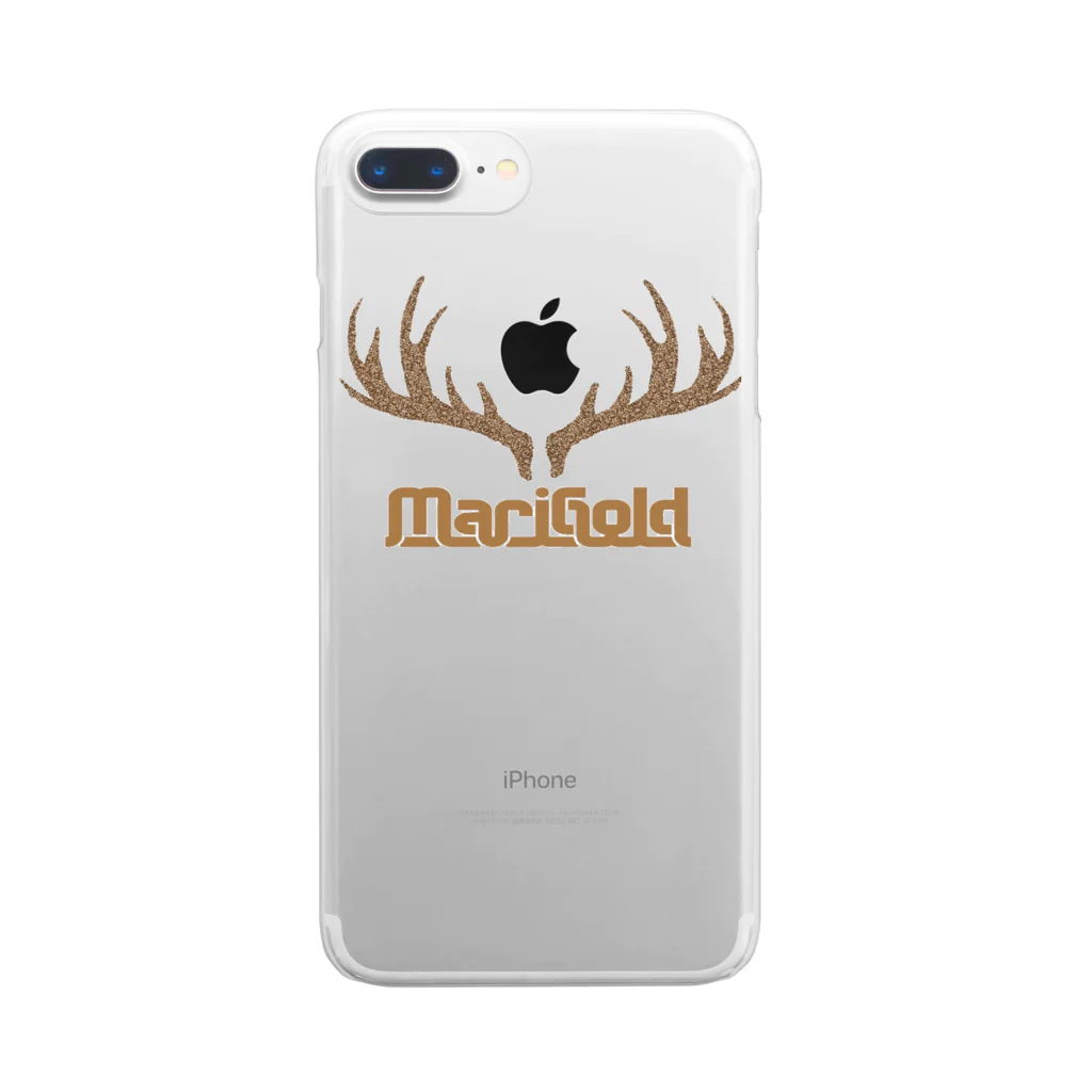 MARIGOLDのシンプルトナカイ角 Clear Smartphone Case