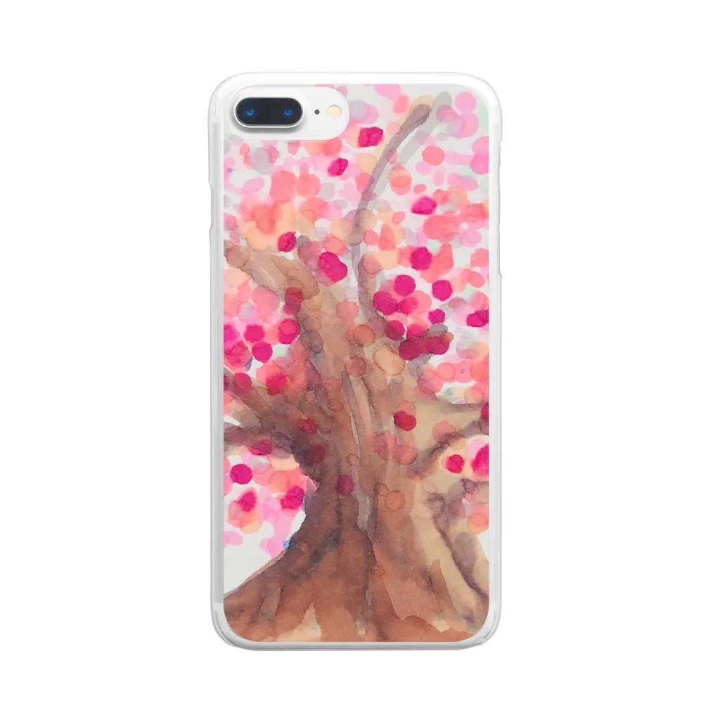 ゆるっとの桜 Clear Smartphone Case