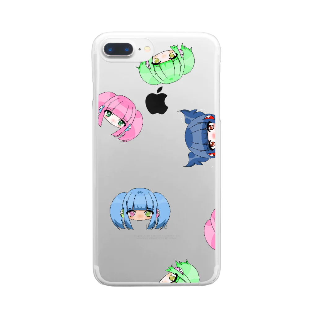 ｍｏｕｓｕｇｕのYOKUBARIちゃん Clear Smartphone Case