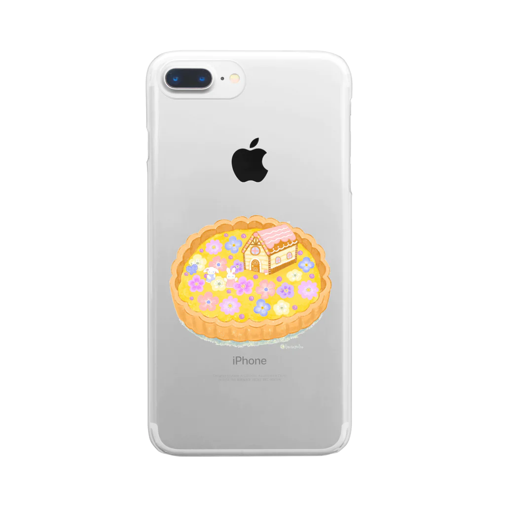 かとーゆーこの花畑のお家タルト Clear Smartphone Case