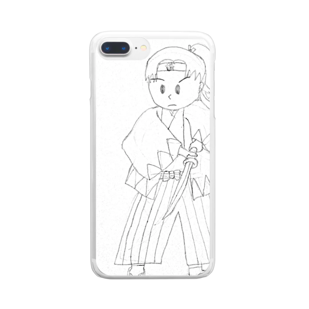 せっぱつまりこの激闘新撰組:ラフスケッチ Clear Smartphone Case