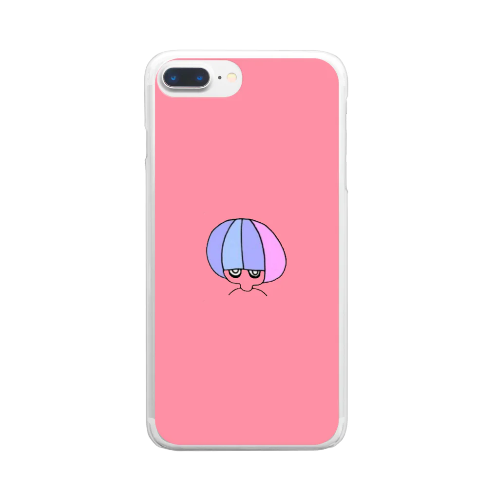 キリシロ煉炭のマッシュくん ピンクばーじょん Clear Smartphone Case