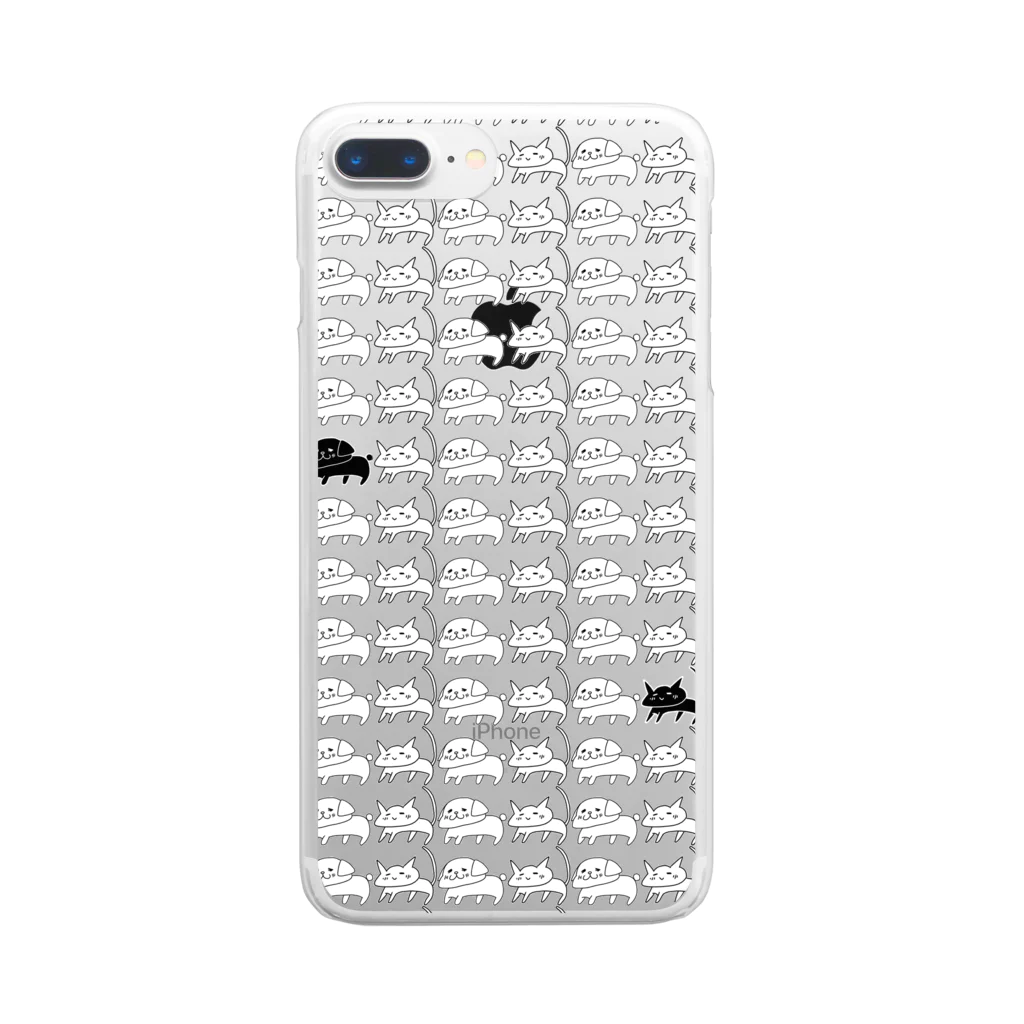 みぃそんの整列、DOG。そしてCAT。 Clear Smartphone Case