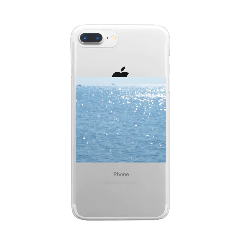 coのphoto_lake michigan Clear Smartphone Case