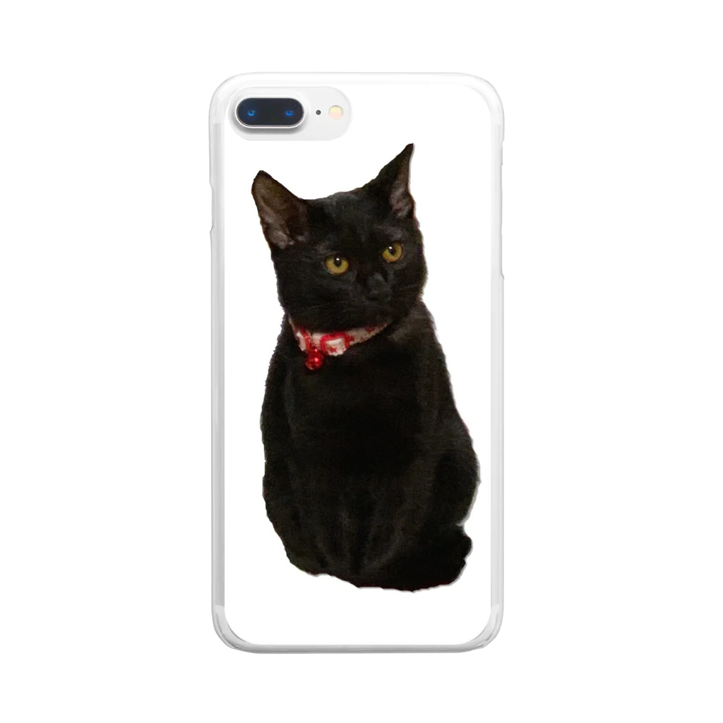 🐈‍⬛あんじゅn4🐈‍⬛のくろねこムギ Clear Smartphone Case