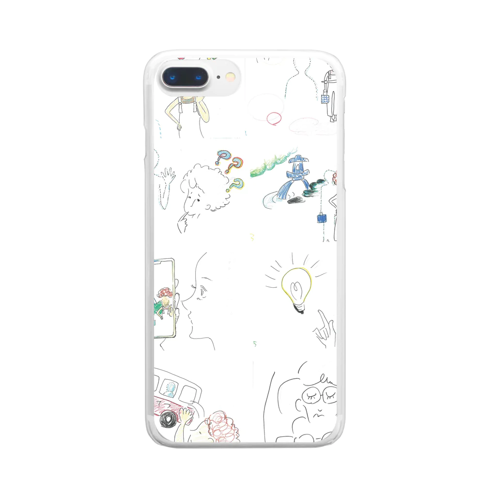 小坂保行のおはよう！いきりょうくんグッズ1 Clear Smartphone Case