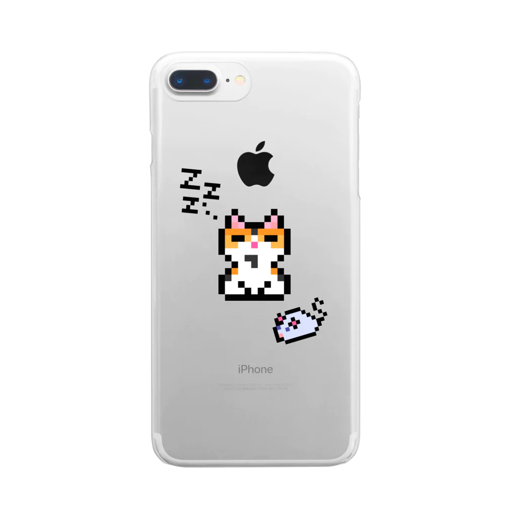 まだらねこのみせのすやすやスリープ Clear Smartphone Case