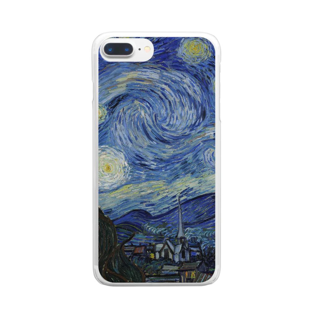 art-standard（アートスタンダード）のゴッホ / 『星月夜』1889年6月 Clear Smartphone Case