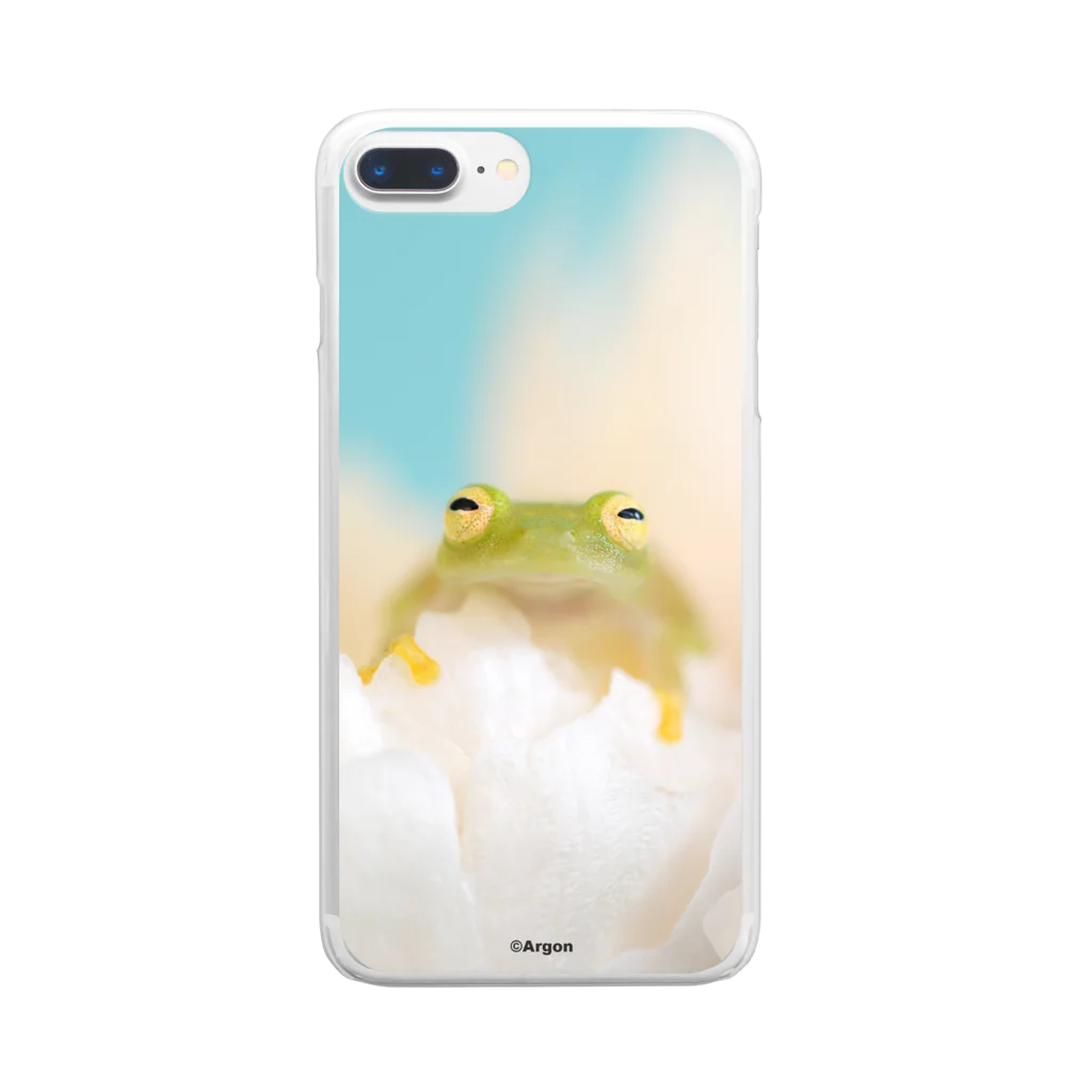 あるごんの笑顔のグミガエル Clear Smartphone Case