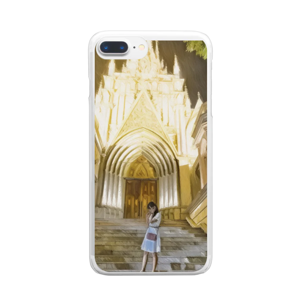 MIYUU STOREのMIYUU church ver. Clear Smartphone Case