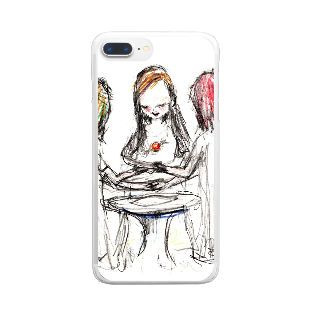 月ノ子の森に恋してのムラナギ／ヌガーポップ Clear Smartphone Case