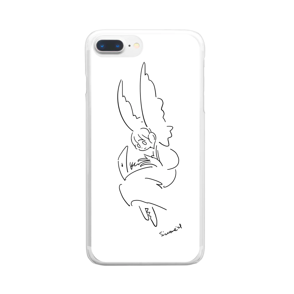 あけたらしろめの長尾さんへ Clear Smartphone Case