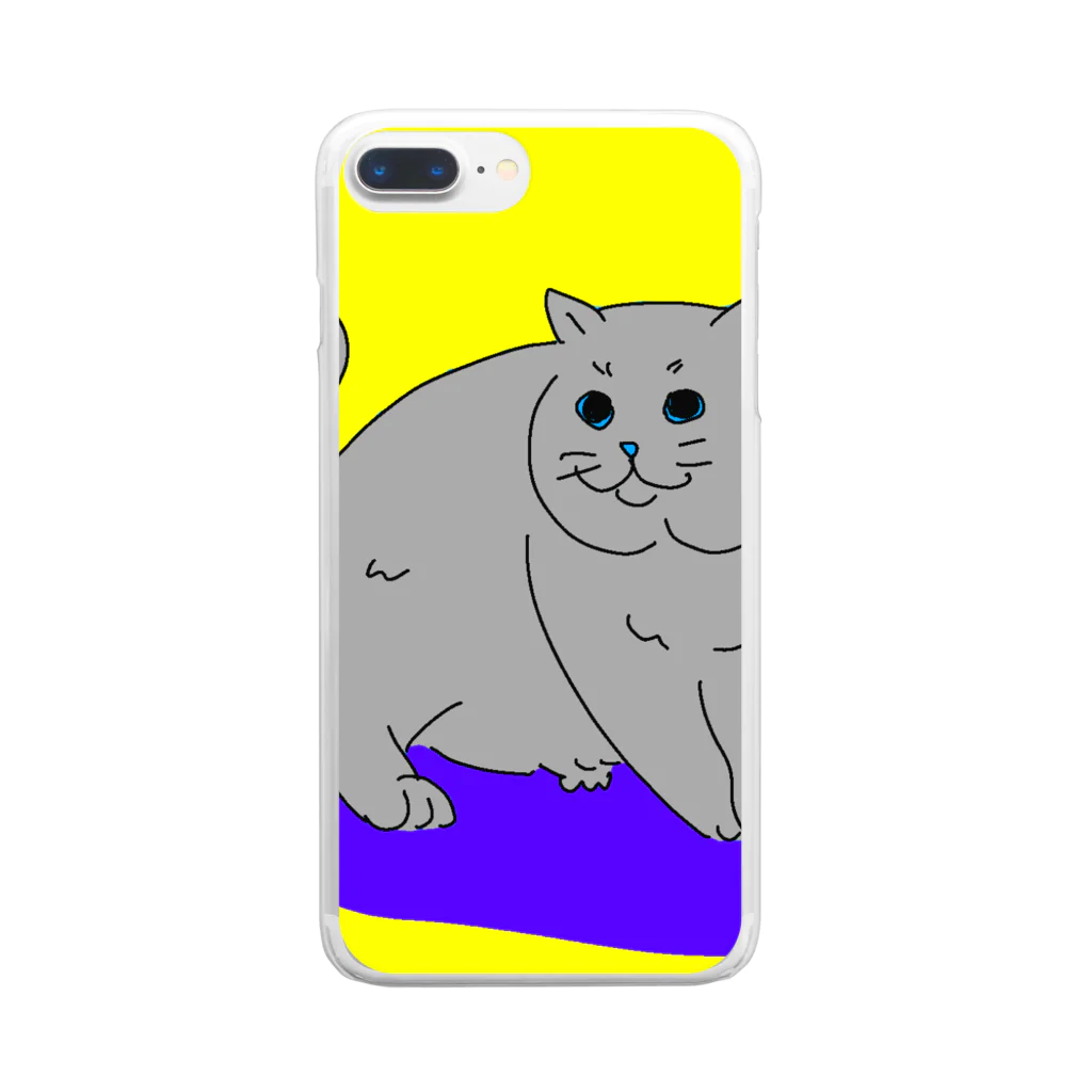 myrmyの王者の風格がある猫 Clear Smartphone Case