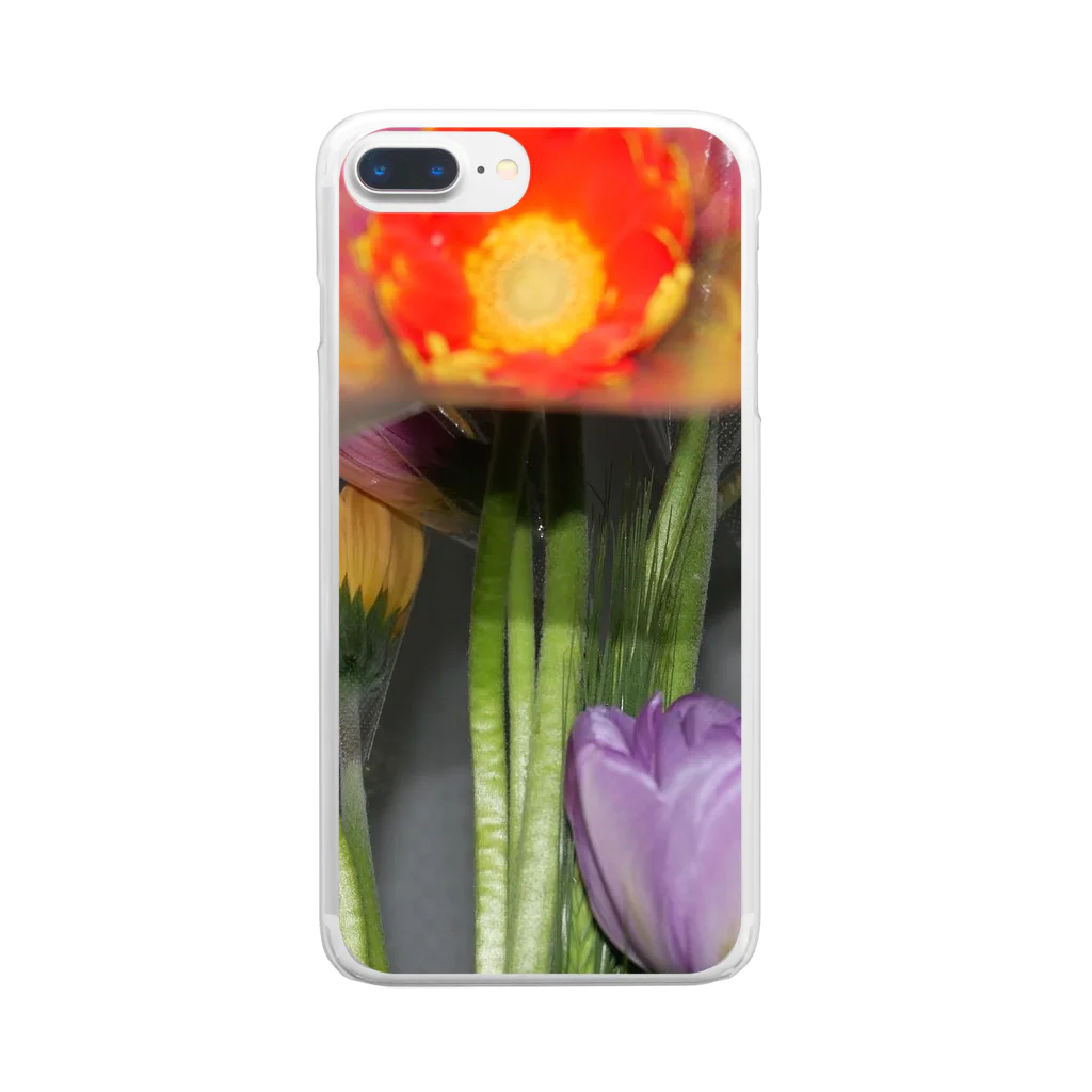 マコのお花 Clear Smartphone Case