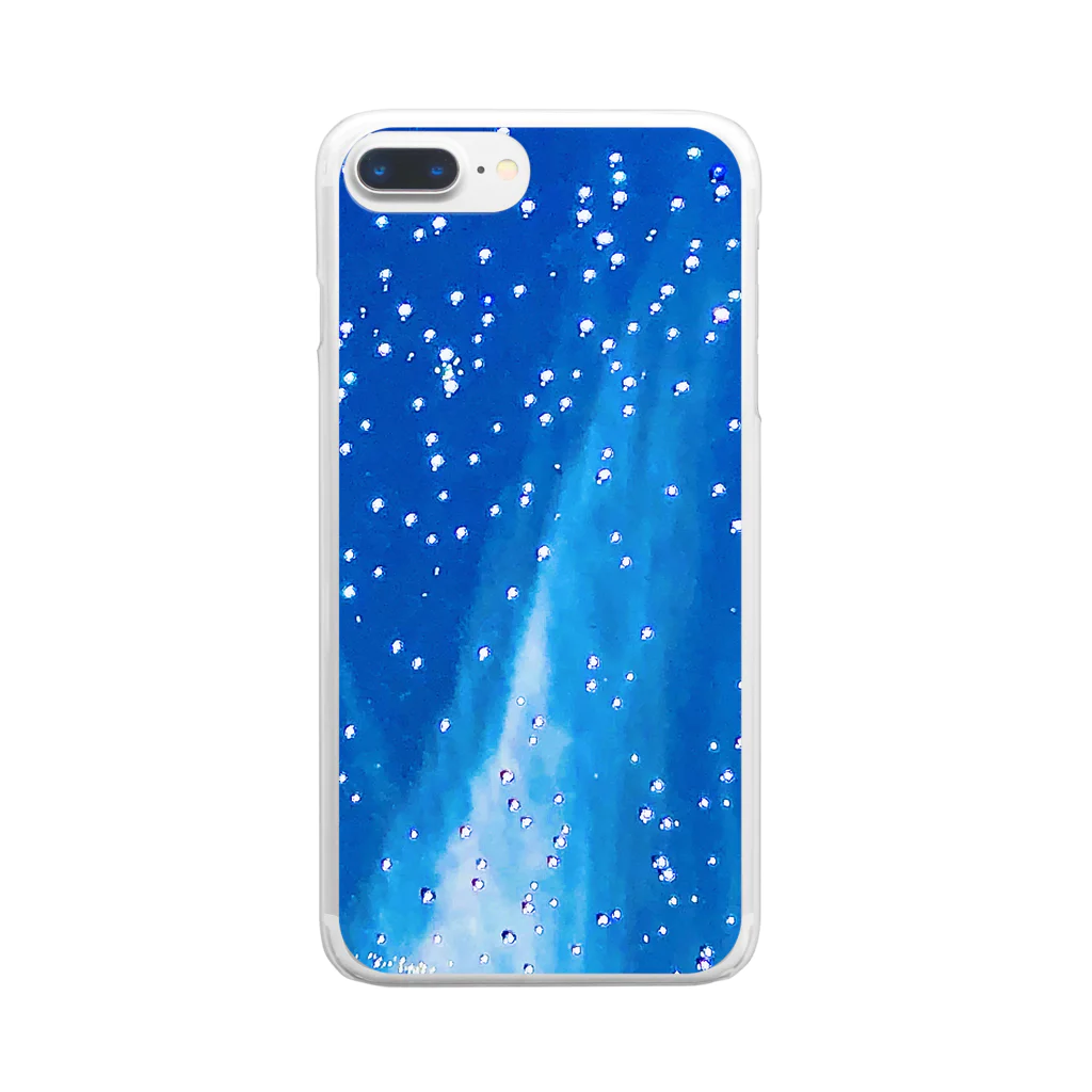 éclair 1518 : えくれあ 一期一会のコスモ スタードット⭐️🔵 Clear Smartphone Case