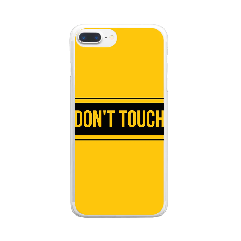 mittsunのDONT TOUCH ME Clear Smartphone Case