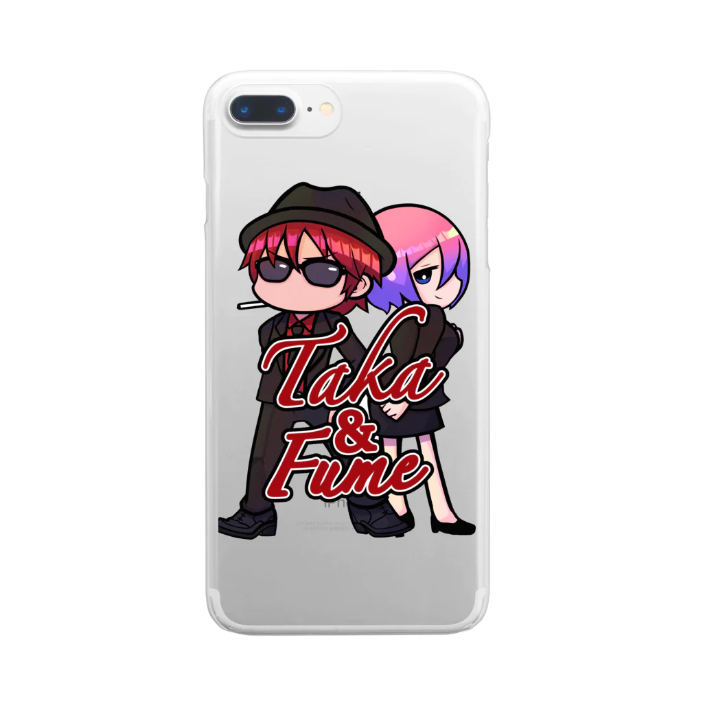 底辺バカの中卒バカ(たか)×不明さんコラボパーカー Clear Smartphone Case