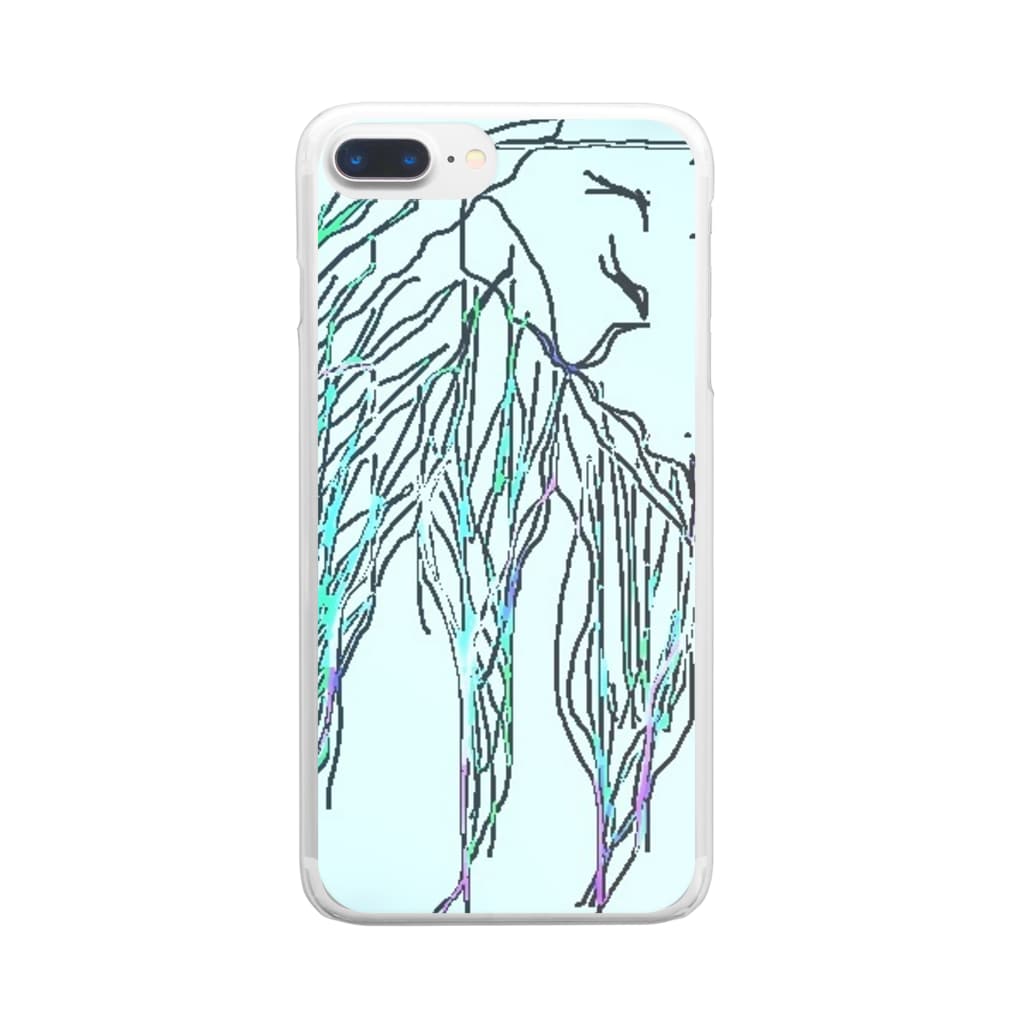水草のわかめモップくん Clear Smartphone Case