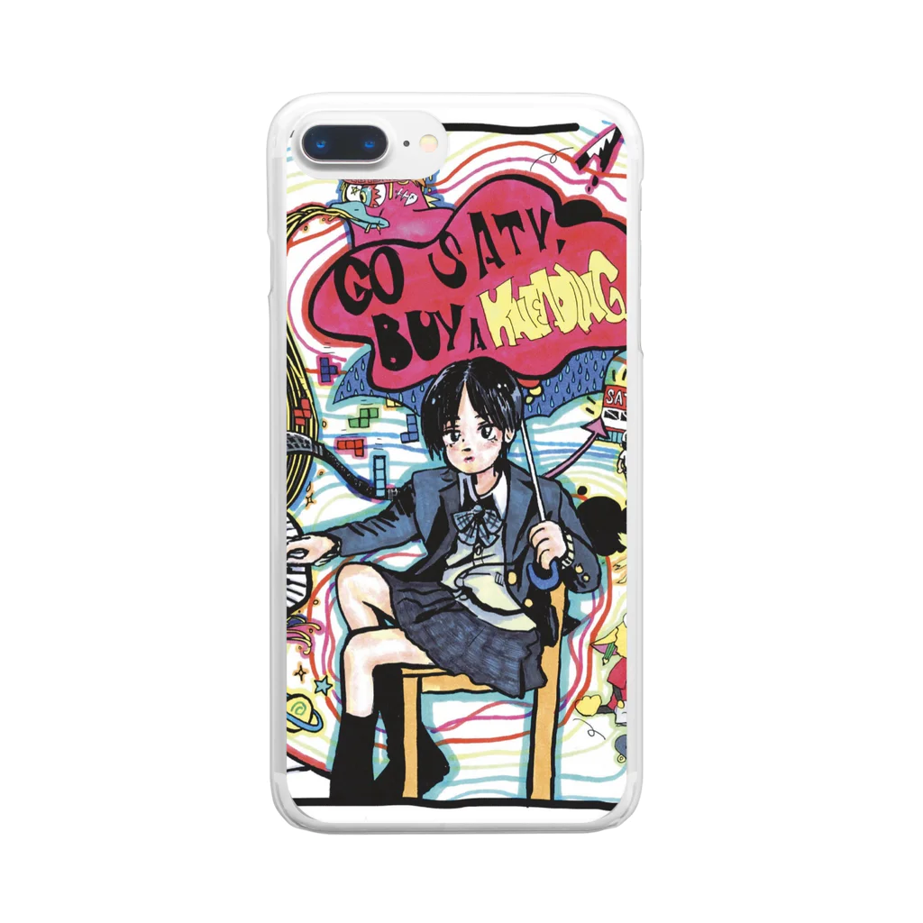 cartoonpunxのGo Saty. Clear Smartphone Case