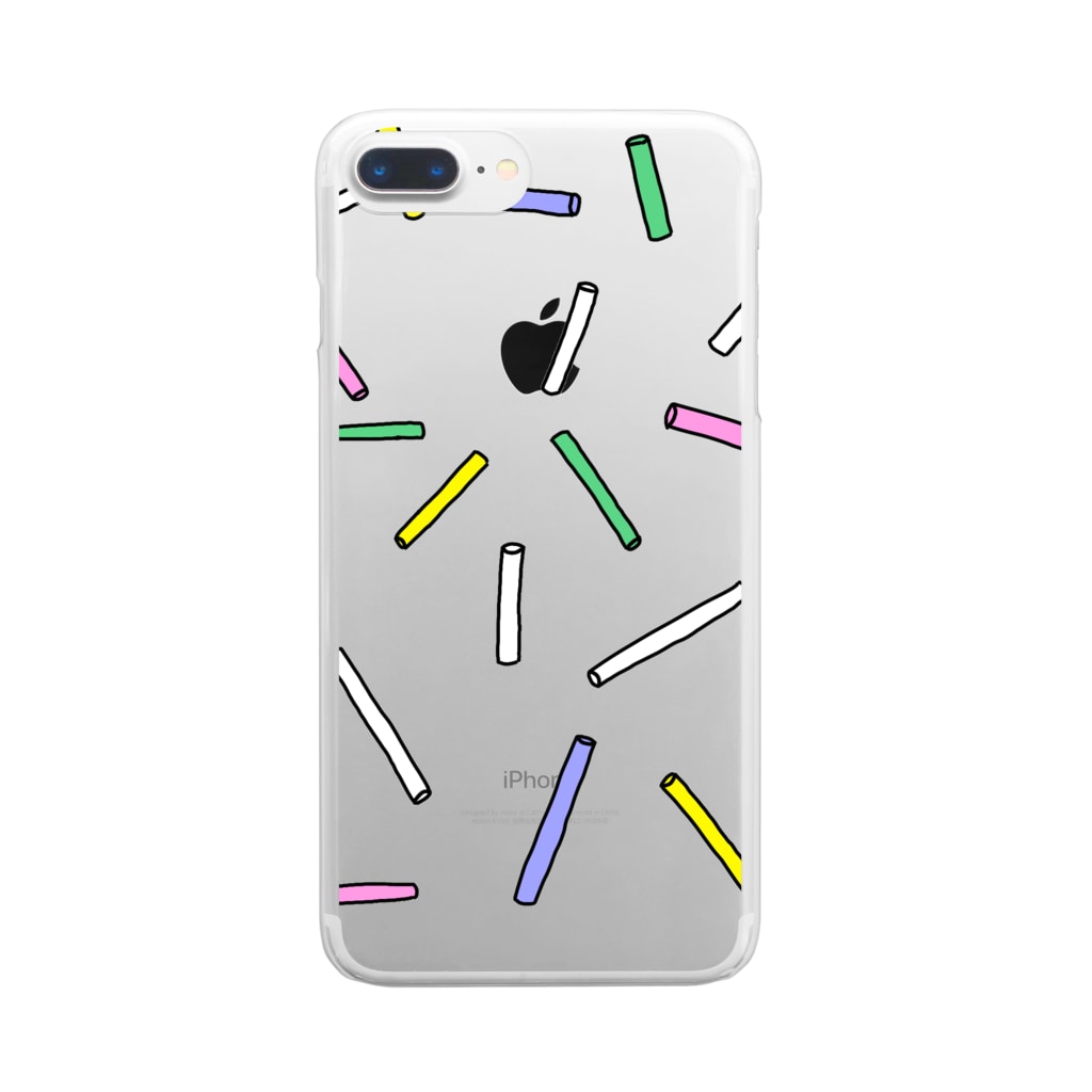 なるぱら SUZURI店のクリアチョーク Clear Smartphone Case