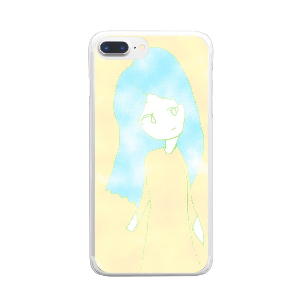 水草の泡沫・ガール０２ Clear Smartphone Case