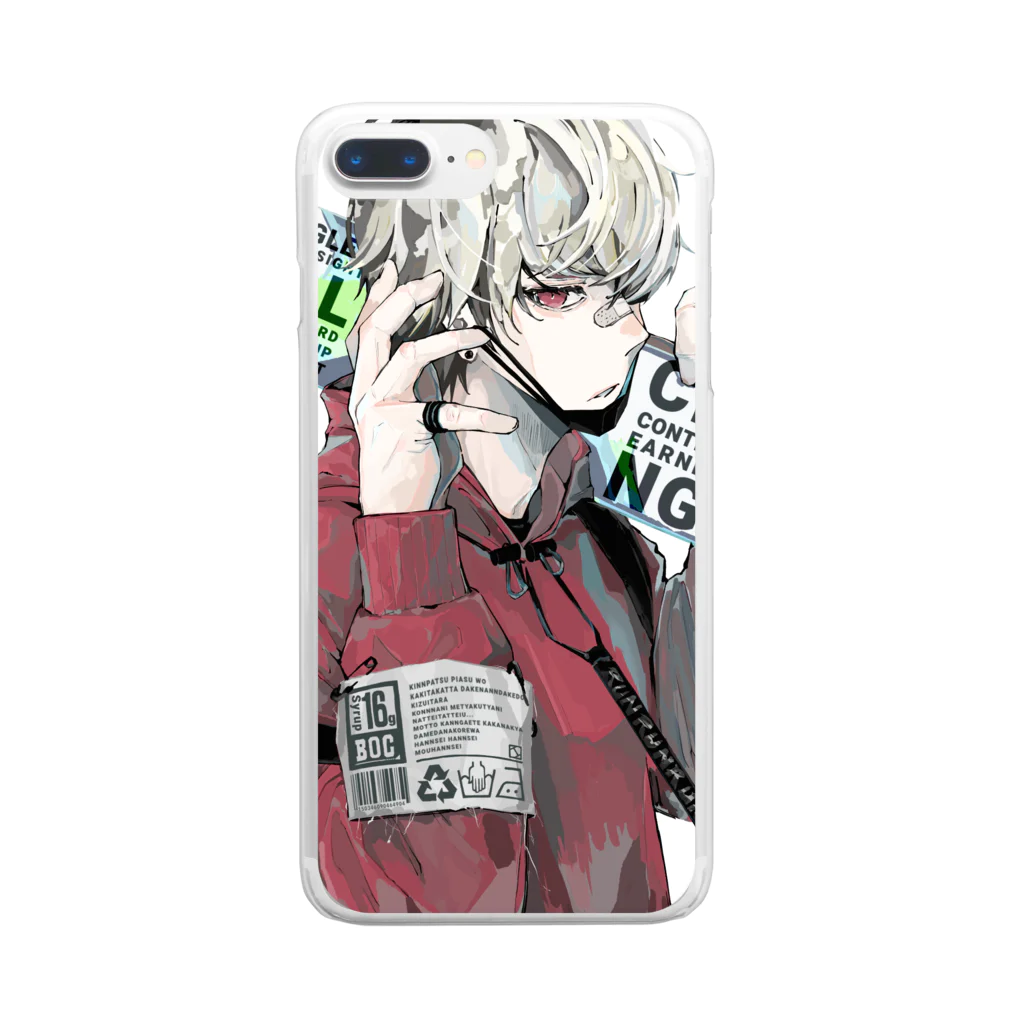 homareのblonde Clear Smartphone Case