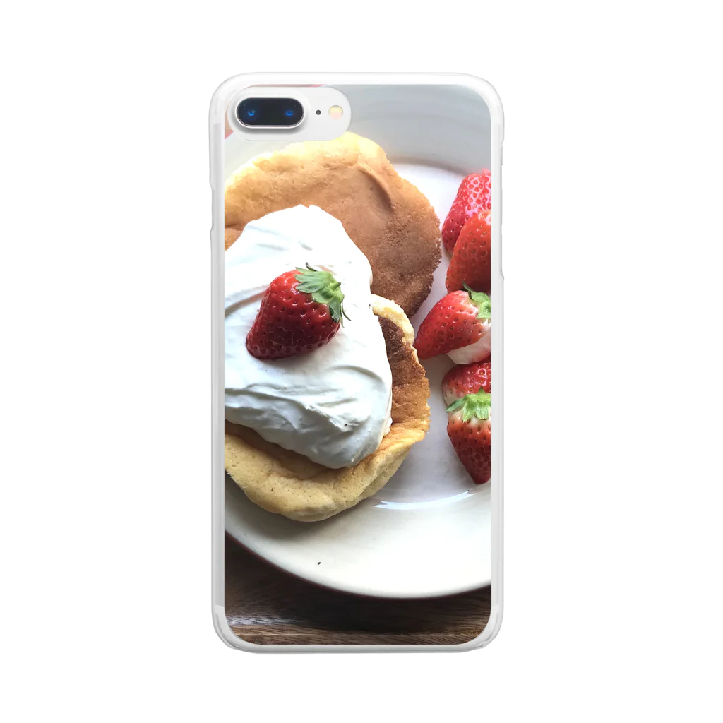 りんごちゃんの🍓パンケーキ Clear Smartphone Case