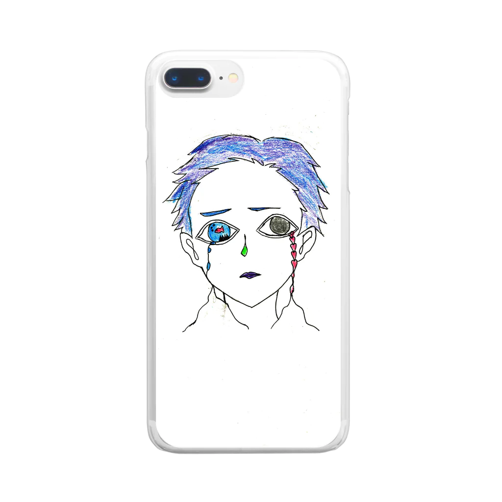 椿優希のあぁ悲劇くん Clear Smartphone Case