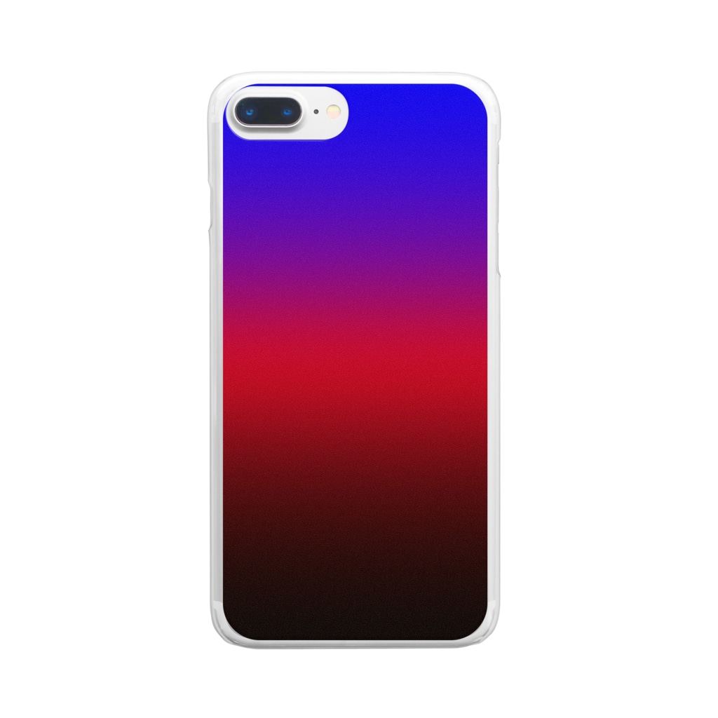 ぽぬぞぬのグラデーション　プライドフラッグ　ポリアモリ Clear Smartphone Case