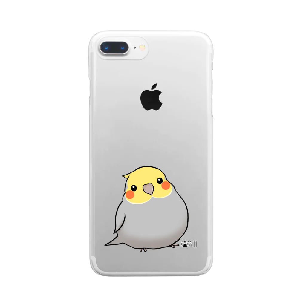 *KAKAPO*の*KAKAPO*のふんわりオカメインコちゃん(のまる) Clear Smartphone Case