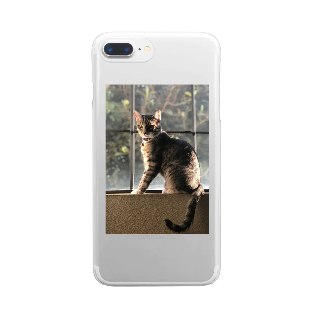 shumoreのJOJO　#猫　#ネコ　#ねこ Clear Smartphone Case