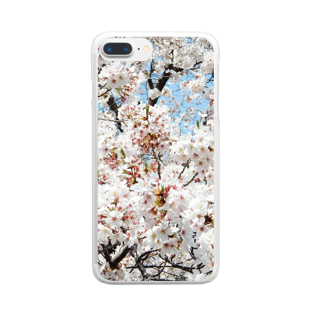 3A5のcherryblossoms3_aR Clear Smartphone Case