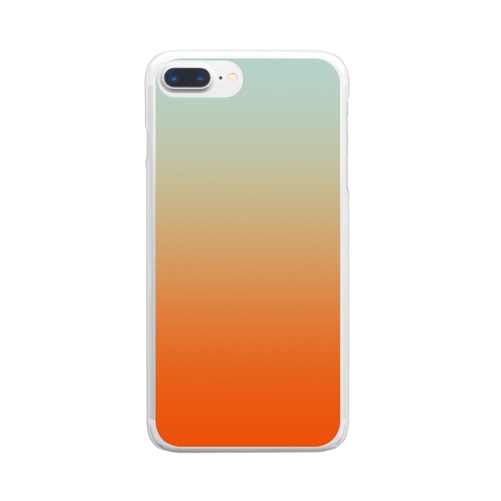 ぽぬぞぬのグラデーション Puddle To Remember Clear Smartphone Case