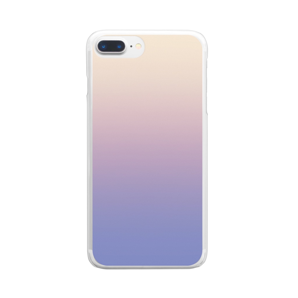 ぽぬぞぬのグラデーション Favorite Color Clear Smartphone Case