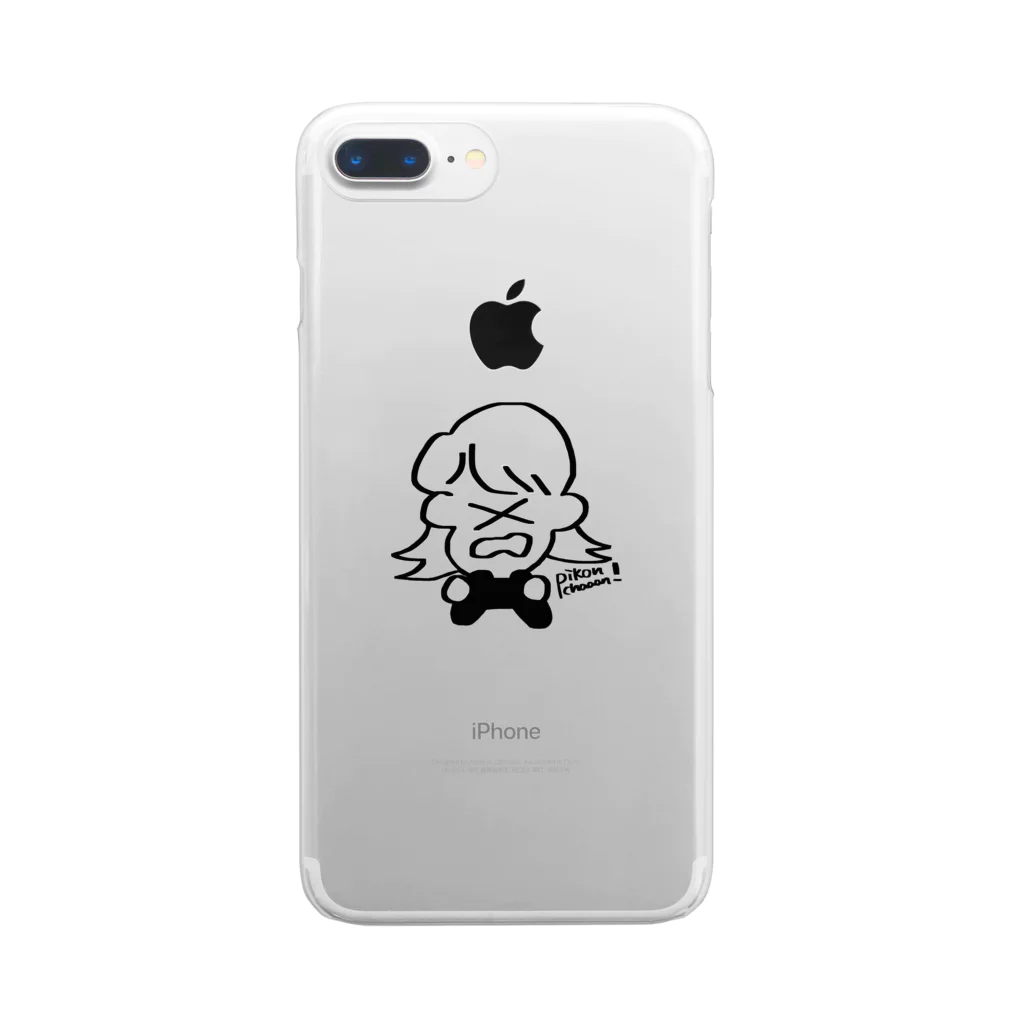 ぴこんちゃんのぴこんちゃんグッズ Clear Smartphone Case