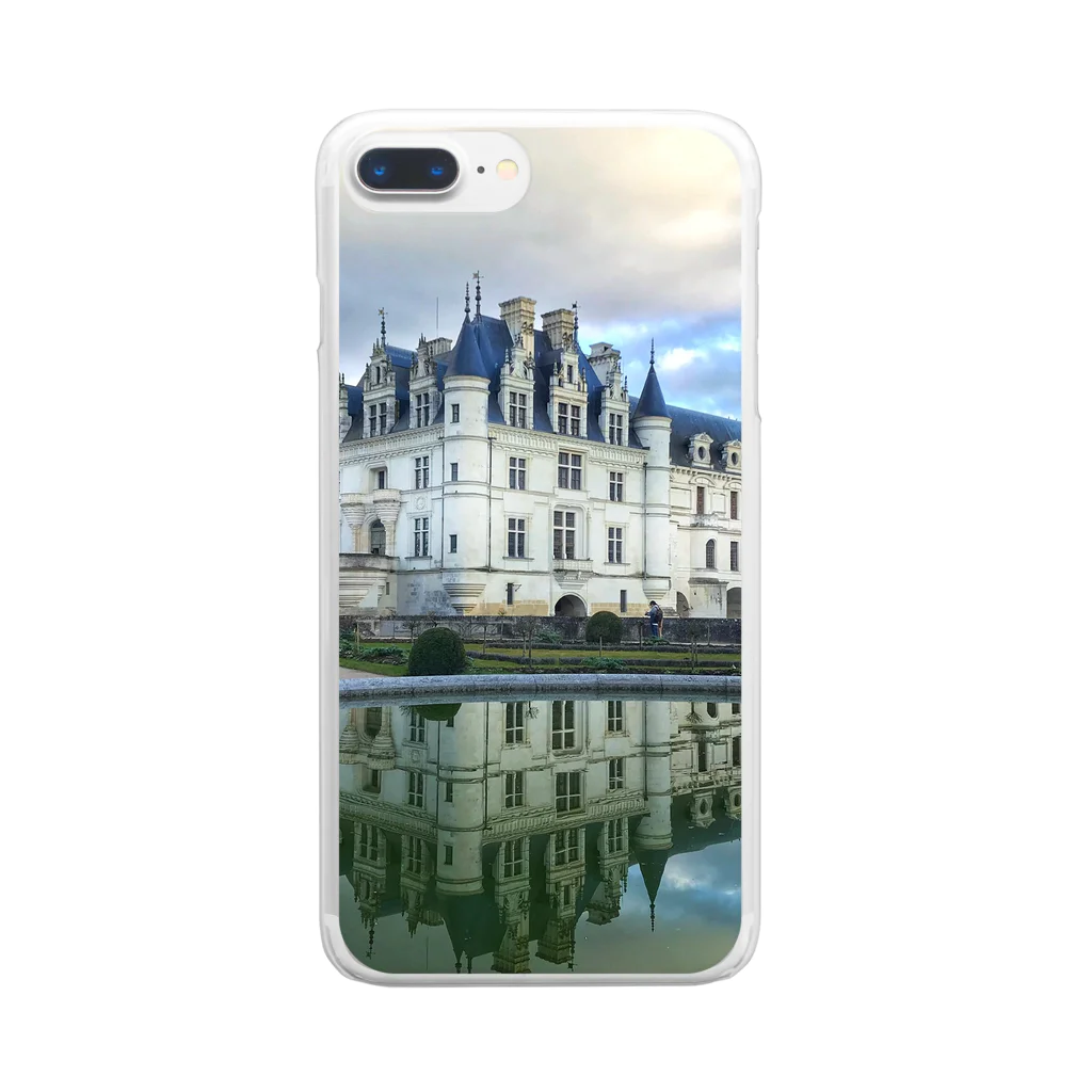 La mer ラ・メールのLe château de Chenonceau シャノンソー城 Clear Smartphone Case