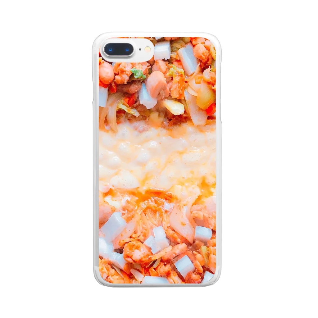 食べ物屋さん。のチーズダッカルビ Clear Smartphone Case