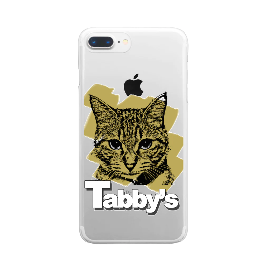 Hard luck & EdenのTabby's ロゴ有り Clear Smartphone Case