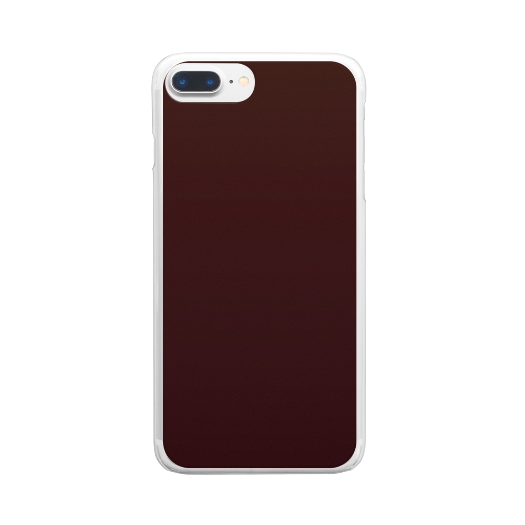 ぽぬぞぬのグラデーション Berry Chocolate Clear Smartphone Case