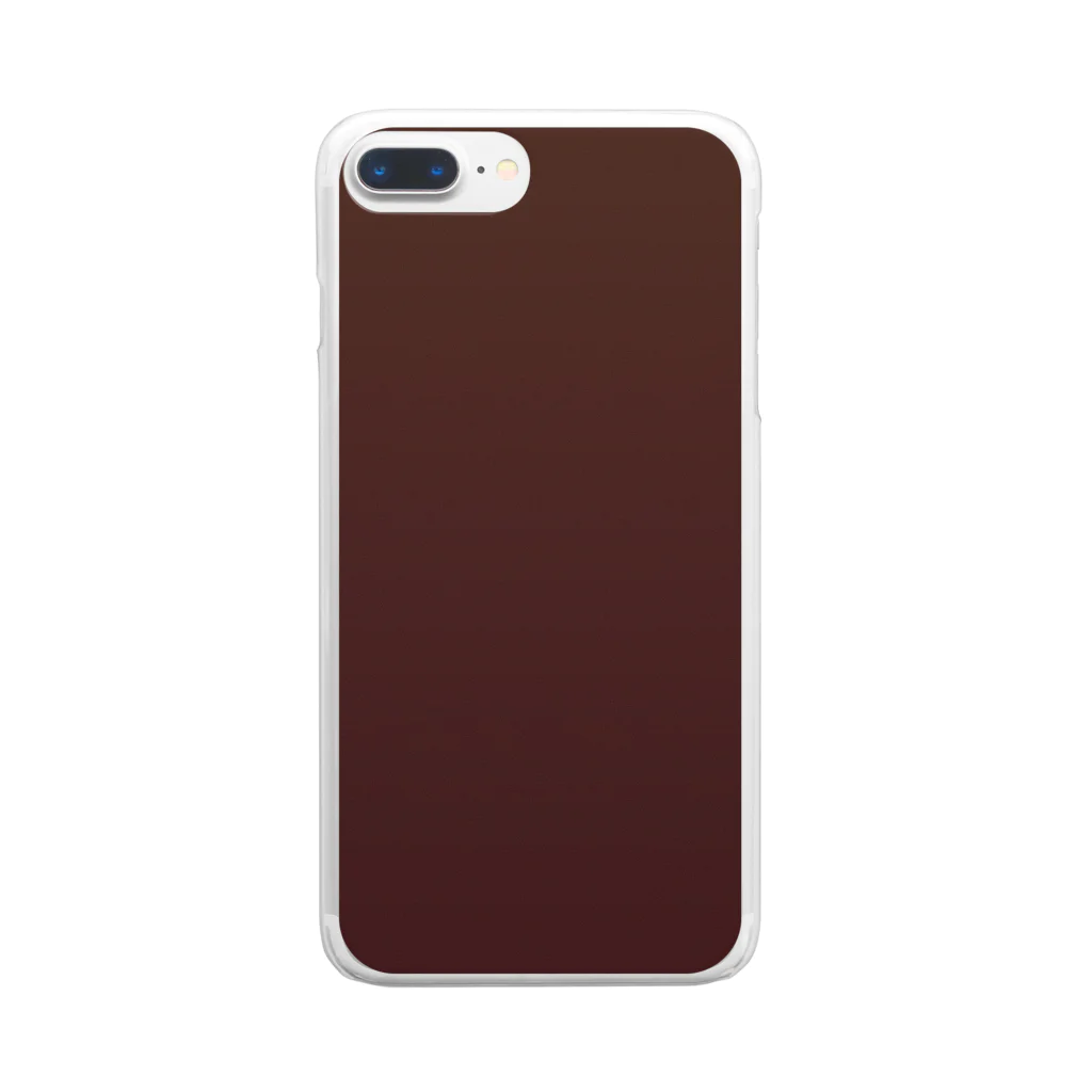 ぽぬぞぬのグラデーション Ruby Chocolat Clear Smartphone Case