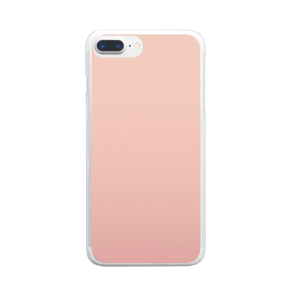 ぽぬぞぬのグラデーション Grape Peach Clear Smartphone Case