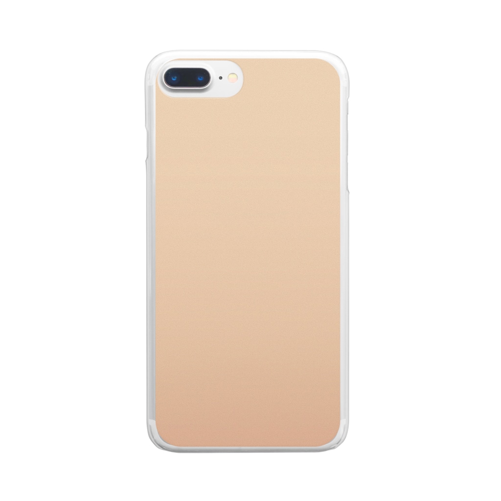 ぽぬぞぬのグラデーション Tree Peach Clear Smartphone Case