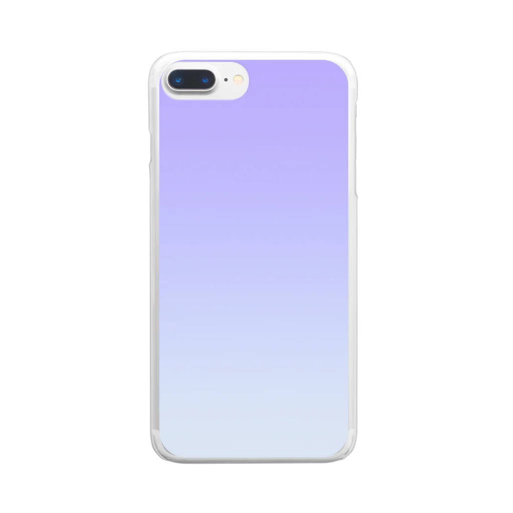 ぽぬぞぬのグラデーション Grape Meringue Clear Smartphone Case