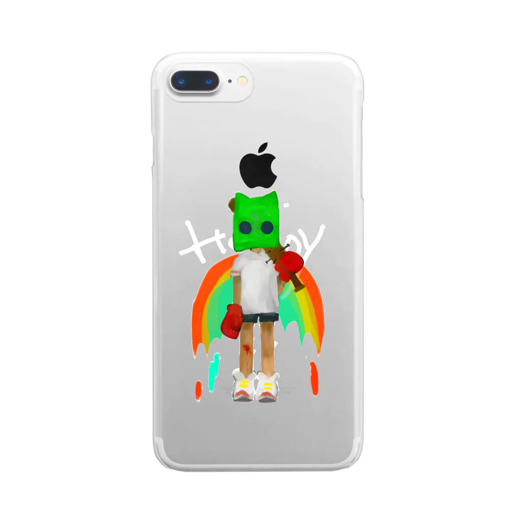 KOHH℃の殺し屋猫くん Clear Smartphone Case