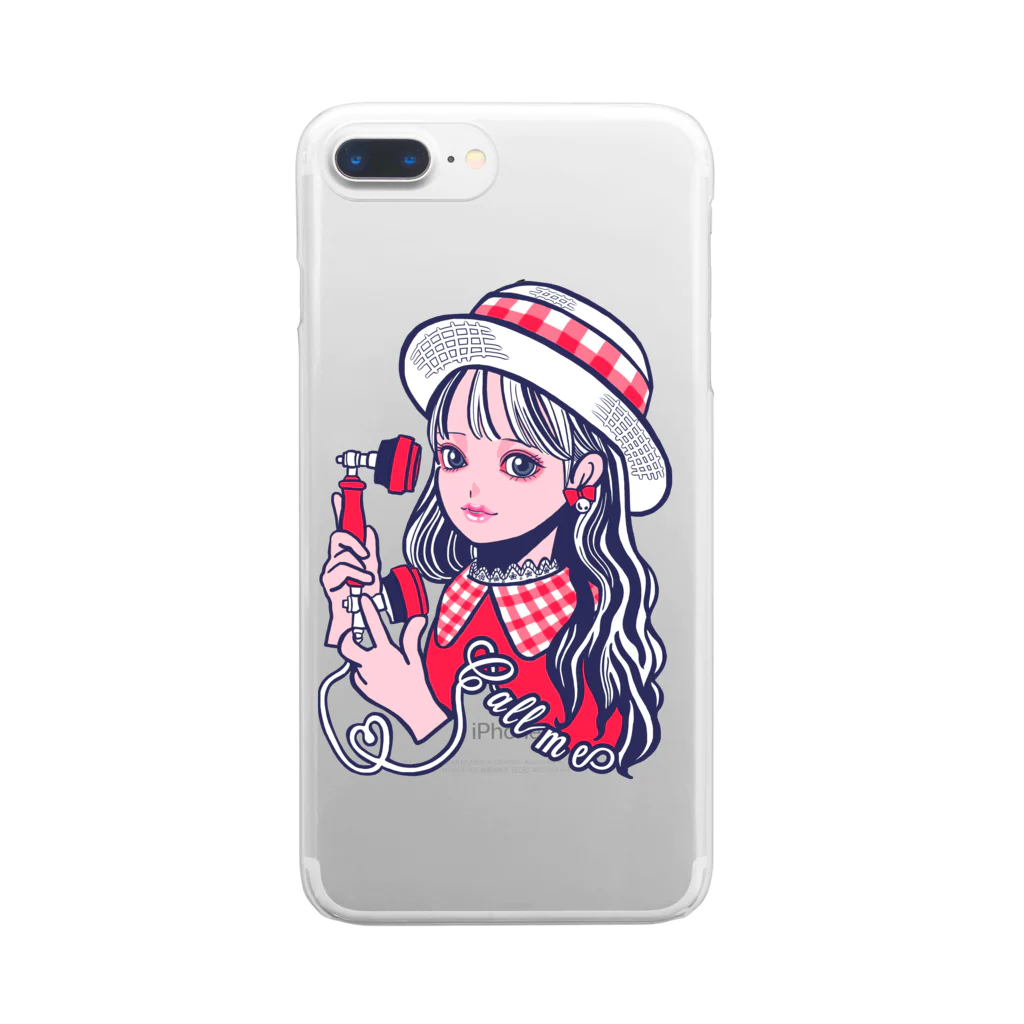 ADORABLE GIRL'Sのcall me Clear Smartphone Case