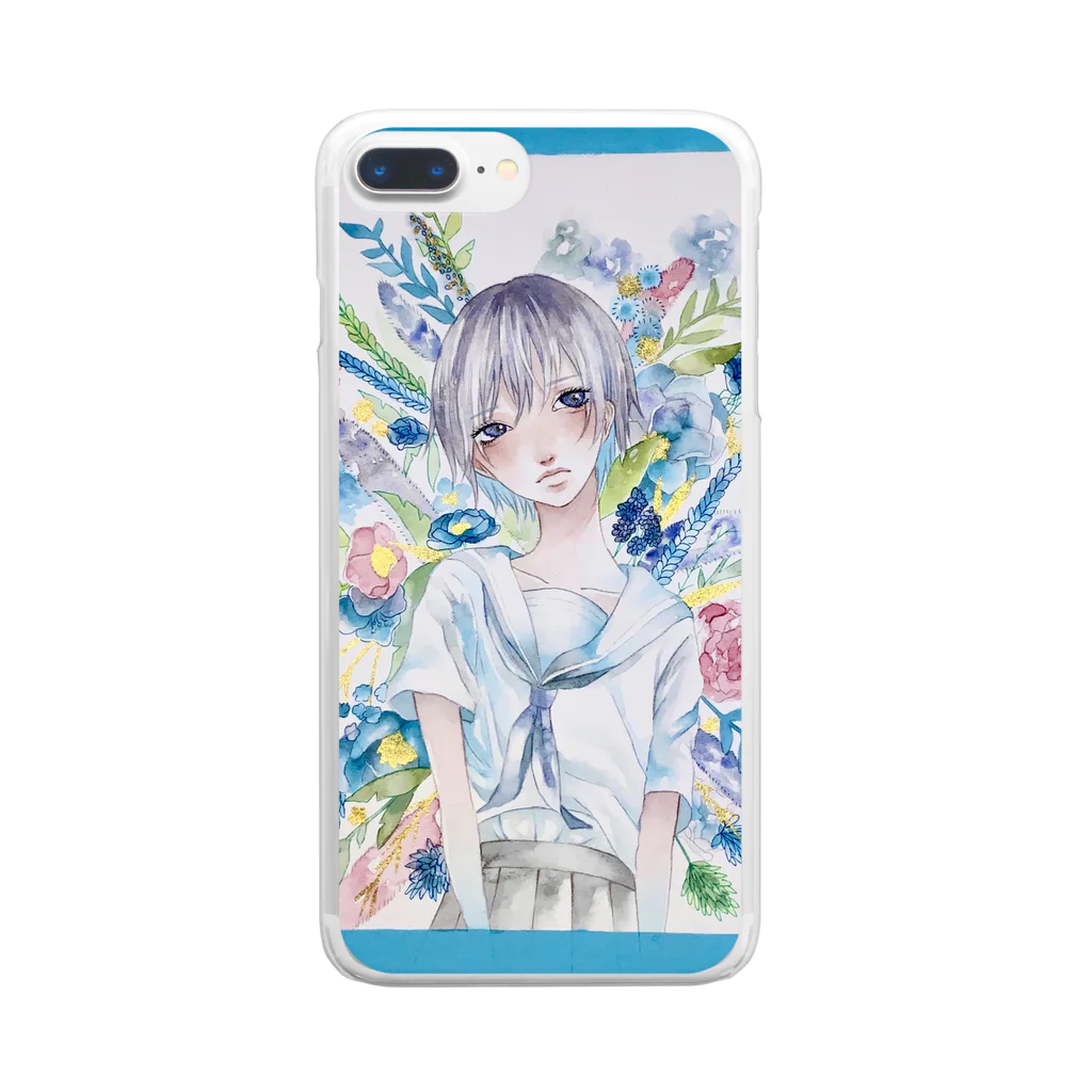 SUISOU by yurariのFlower スマホケース Clear Smartphone Case