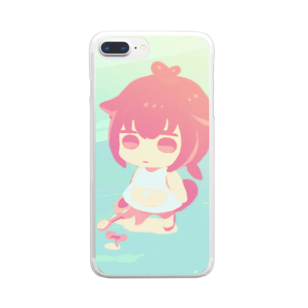 Puu-chのKawaii かわいいめばえちゃん Clear Smartphone Case