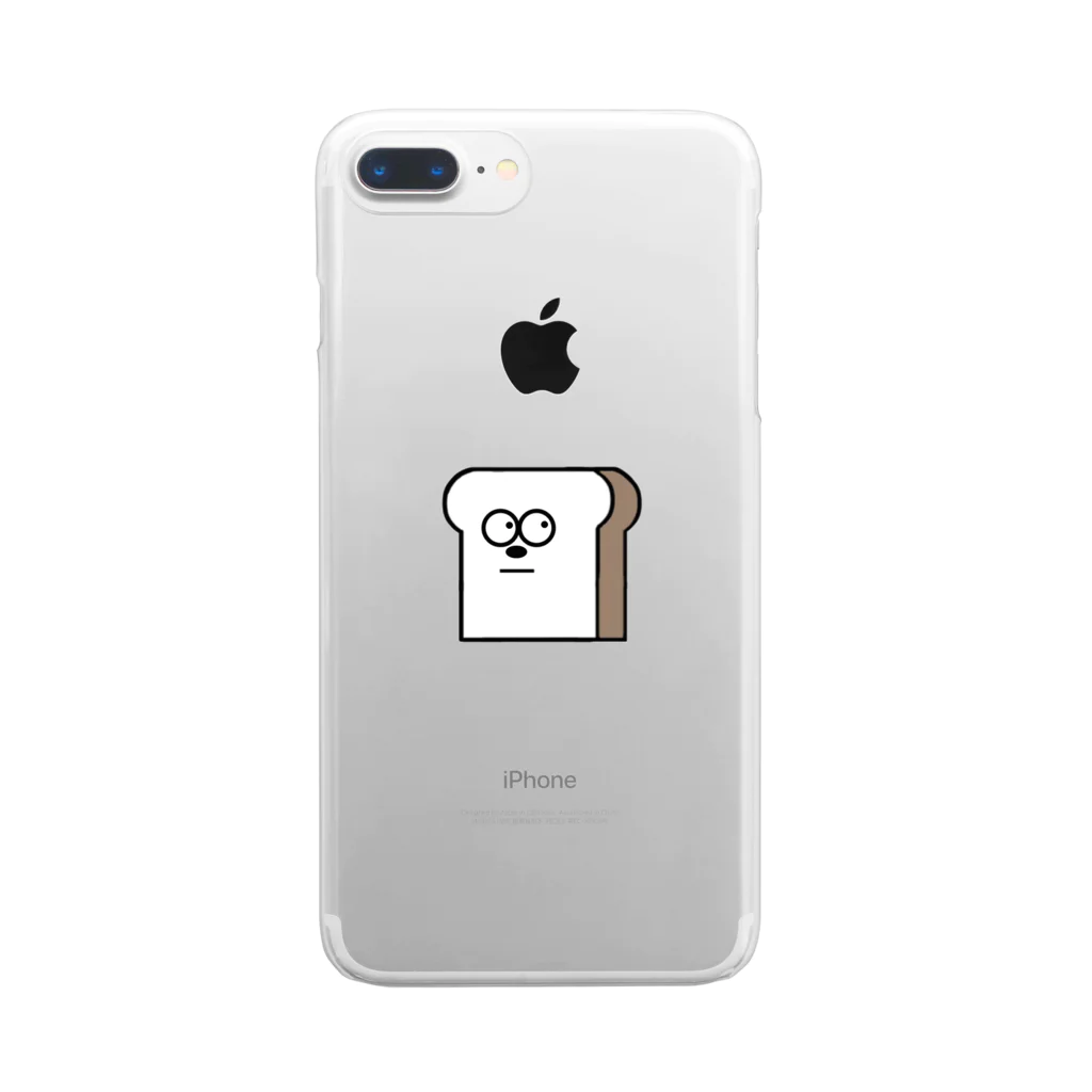 wanioの食ぱんくん Clear Smartphone Case