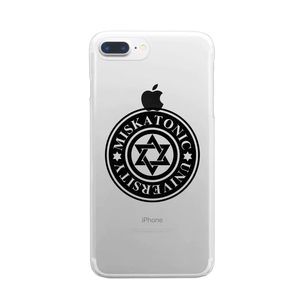 AURA_HYSTERICAのMISKATONIC UNIVERSITY Clear Smartphone Case